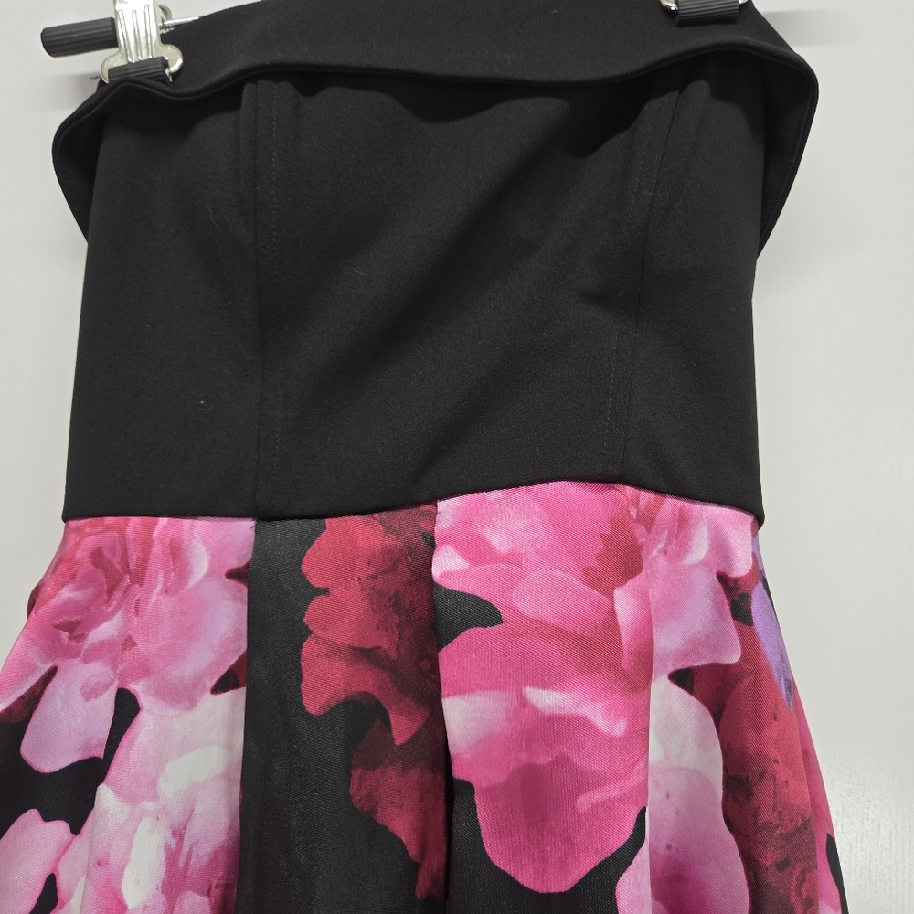 SPEECHLESS Pink Sleeveless Strapless Full-Length Prom Hi-Lo Dress Juniors 7 - Picture 7 of 17